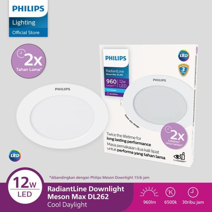 Lampu Philips RadiantLine Downlight Meson Max DL262 12W D150 65K Putih