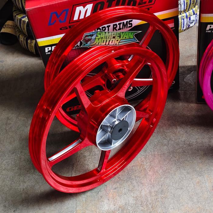 Velg Murah Vlg Promo Peleg Balap Racing Palang 5 Cakram Power Motokei Model Mutakin CNC Ring 17x160 