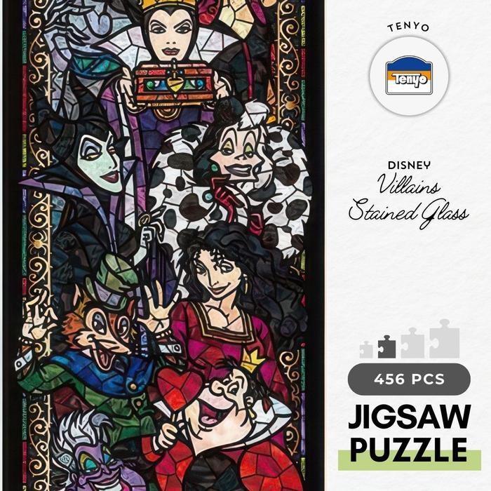` Tenyo DSG-456-730Villains Stained Glass456 Pieces Jigsaw Puzzle