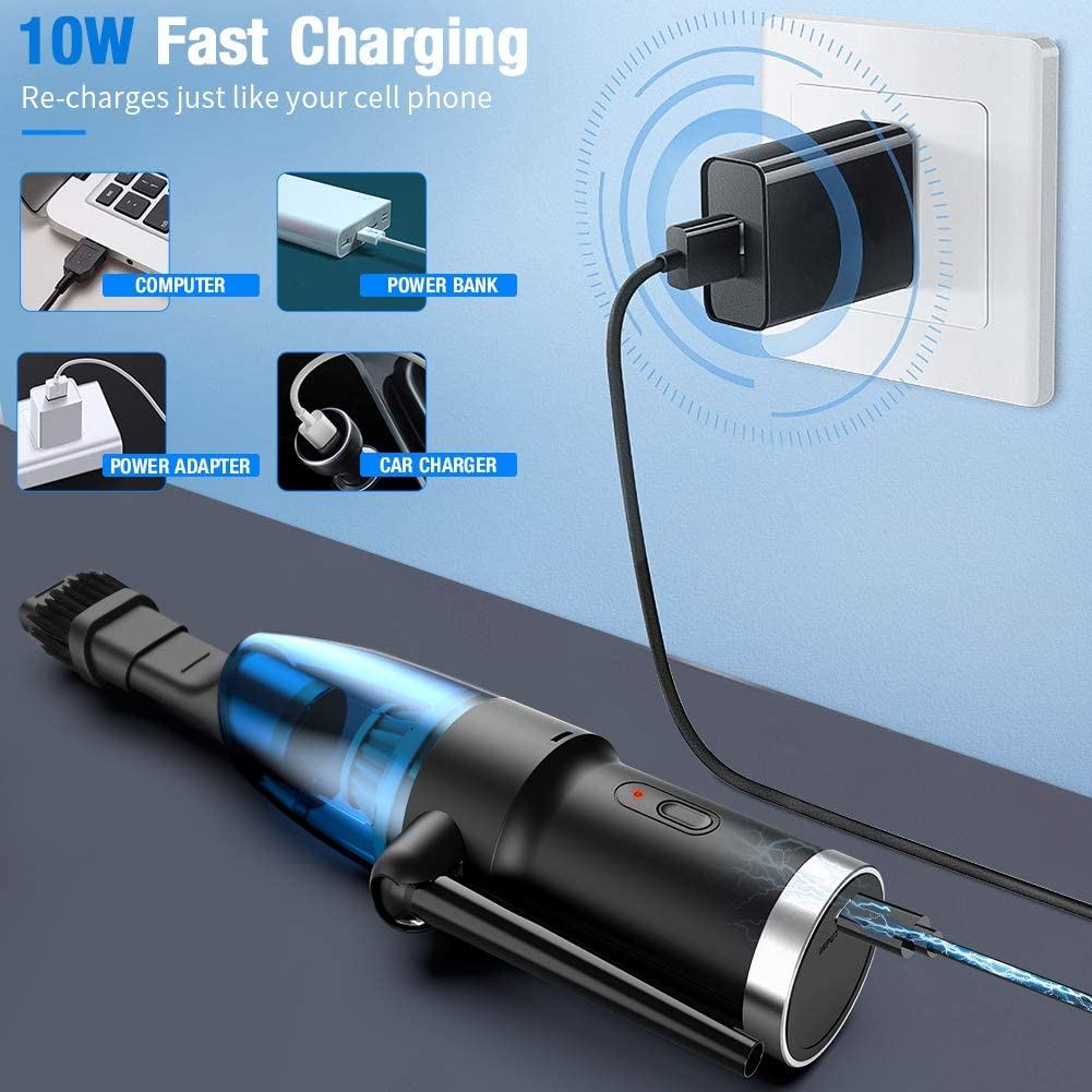 . Upgraded Cordless Electric Compressed Air Duster -Blower & Vacuum -