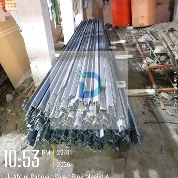 Besi Siku 50 X 50 X 5 Mm X 6 M Sni / P= 6 Mtr Tbk