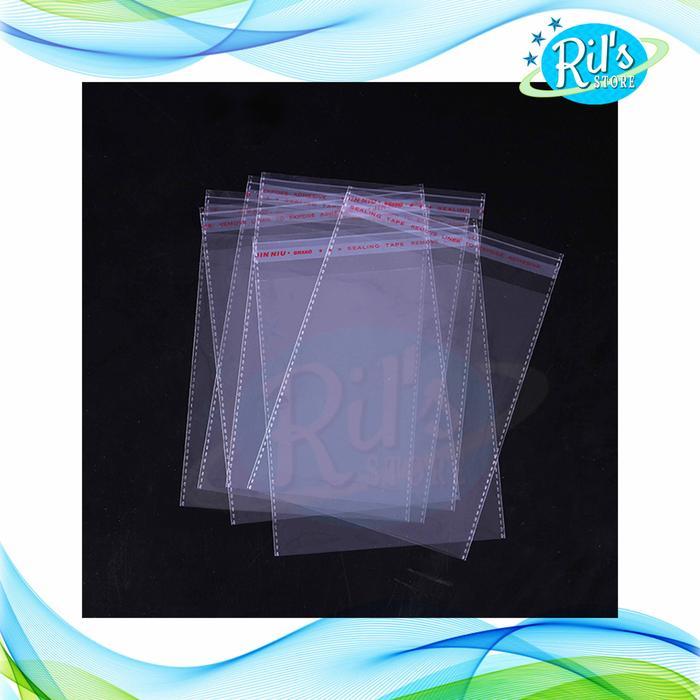 PLASTIK OPP LEM 13.5 X 18 TEBAL - DOUBLE PRESS / PLASTIK ROTI / OPP SEAL - LEM / PLASTIK KEMASAN