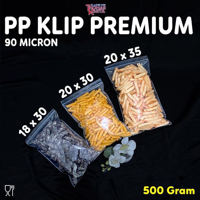 PLASTIK PP KLIP BENING PREMIUM ZIPLOCK 500 GRAM KEMASAN SNACK KUE KERING