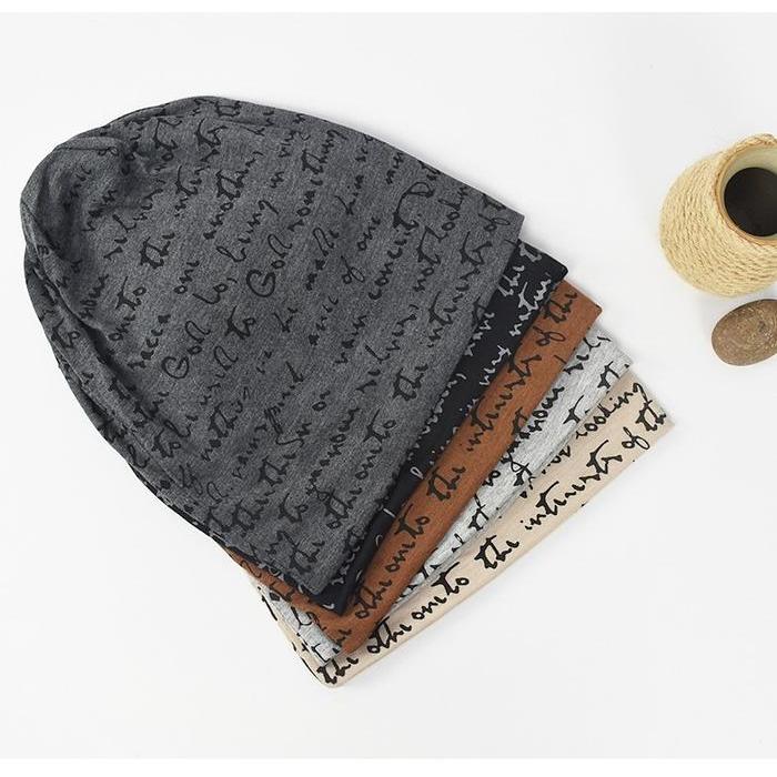 Topi Kupluk Beanie Hat Katun Topi Naik Gunung Penutup Kepala Turban