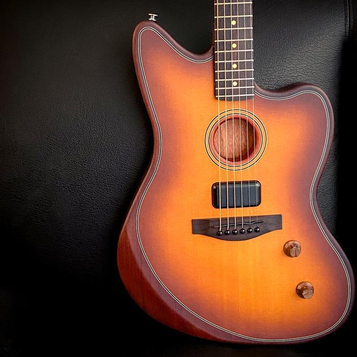 Fender Acoustasonic Standard Jazzmaster - Honey Burst