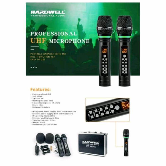 PROMO Mic Wireless Hardwell JTS99PRO Hardcase
