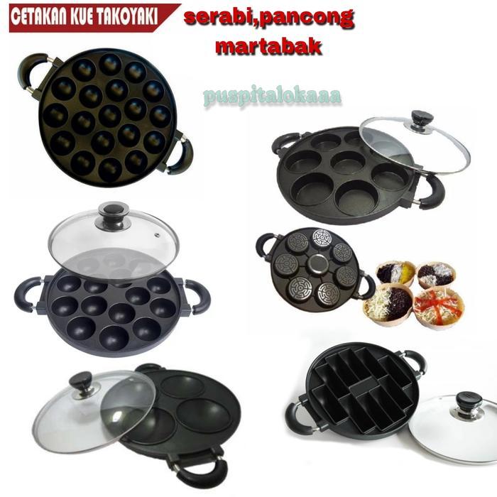 CETAKAN KUE TAKOYAKI MARTABAK MINI SERABI KUE PANCONG CAKE PAN