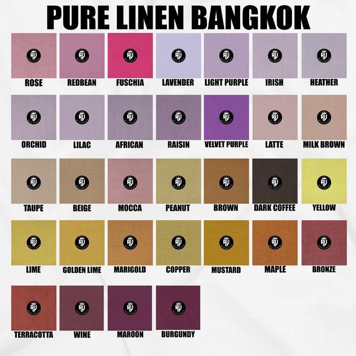 Kain Pure Linen Bangkok PREMIUM GRADE A - REVINTEX BANDUNG