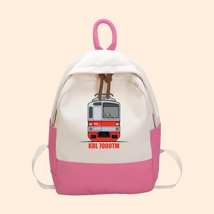 Tas Anak Kereta Api Indonesi KAI KRL Ransel Anak SD TK Kantong Backpack Karakter Anak KRL-7000TM