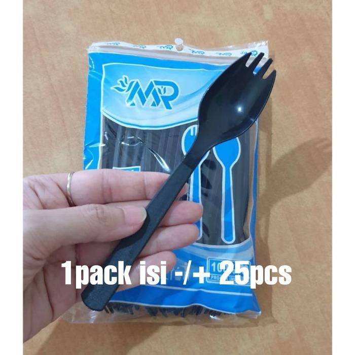 Sendok Garpu 2 in 1/Sendok Garpu Plastik 2 in 1 / Sendok Garpu Plastik