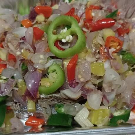 Lauk Matang : Janphu Tim Cabe (Ikan Asin Jambal Kalimantan)