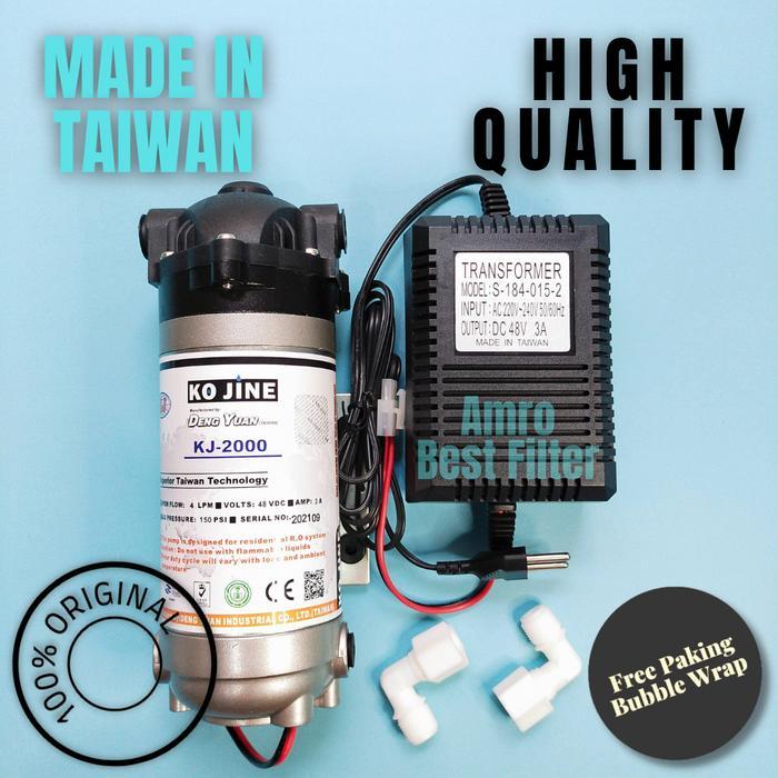 Pompa Booster Pump Deng Yuan Ko Jine 48 VDC KJ 2000 buat RO 400 GPD