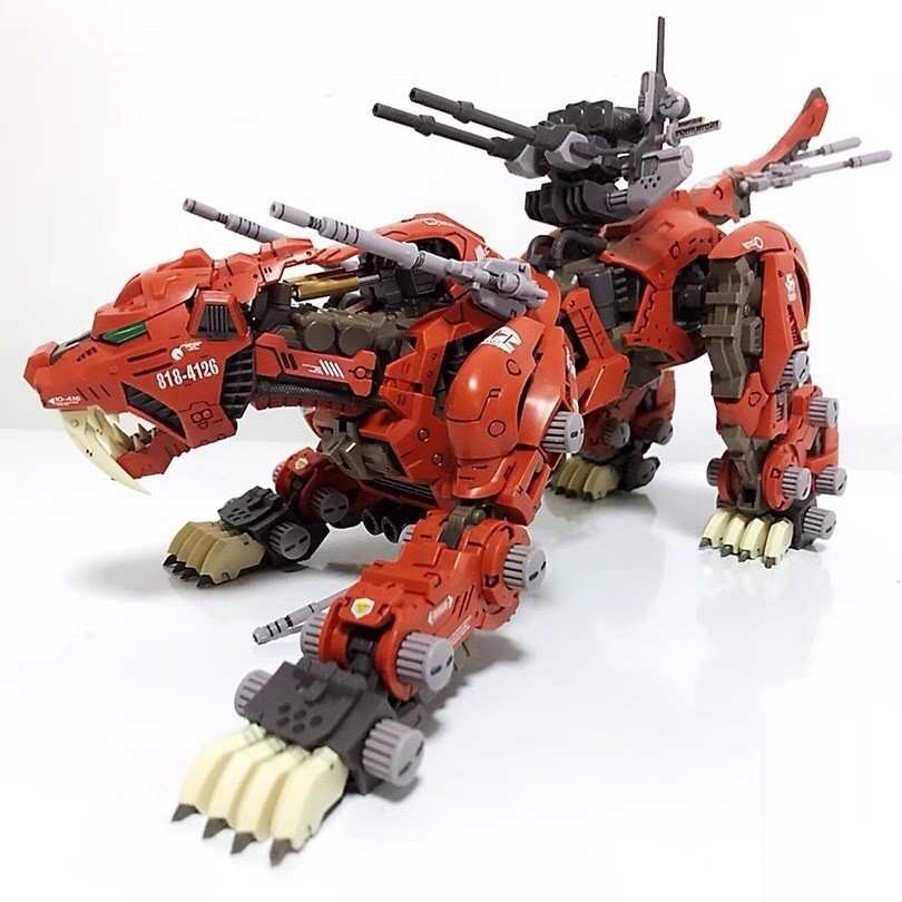 BT Building Blocks ZOIDS EZ-016 Red Saber Tiger 1:72 Scale Full Action Plastic Kit Assemble Model