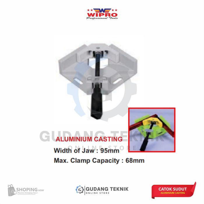 Catok Sudut Siku 68mm WIPRO CS-70 / Clamp Klem Kayu Sudut Siku WIPRO