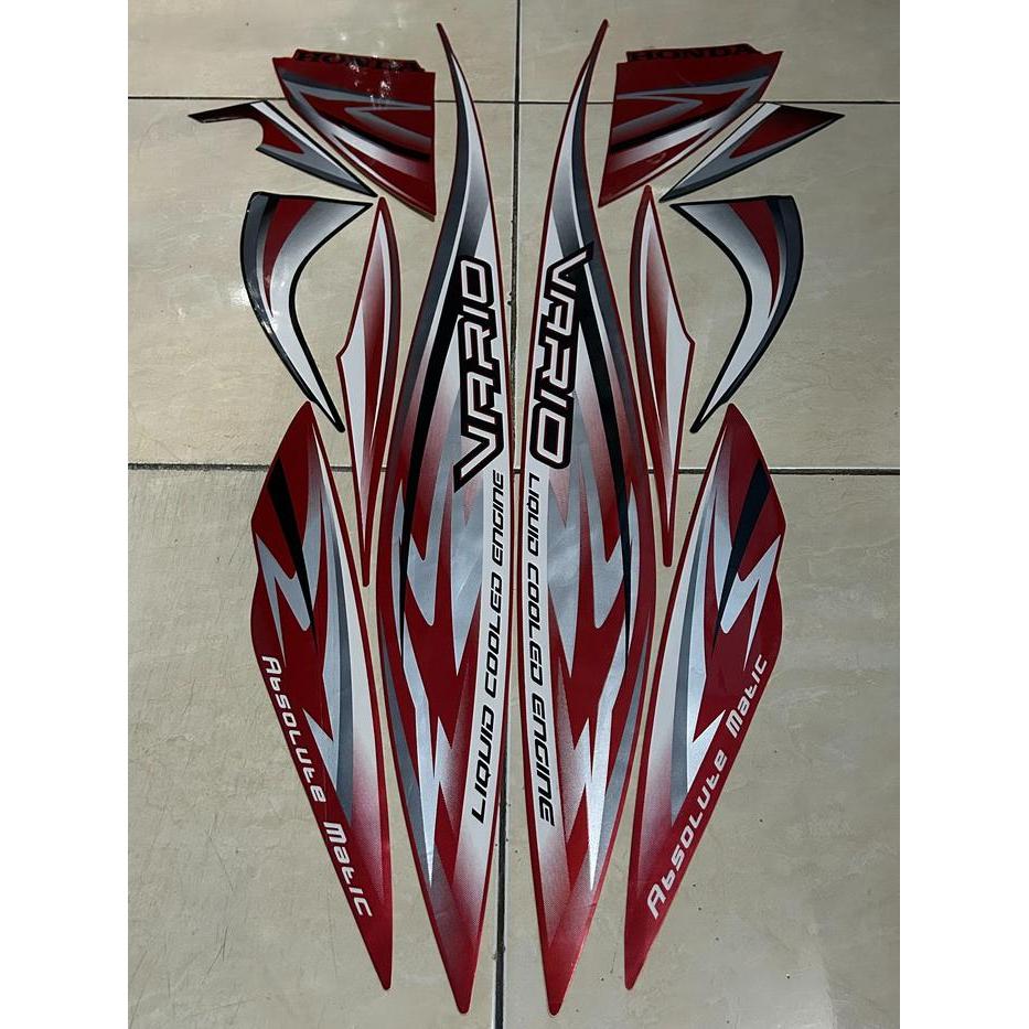 stiker striping honda vario 110 karbu 2012 2013 merah lis body standar berkualitas original