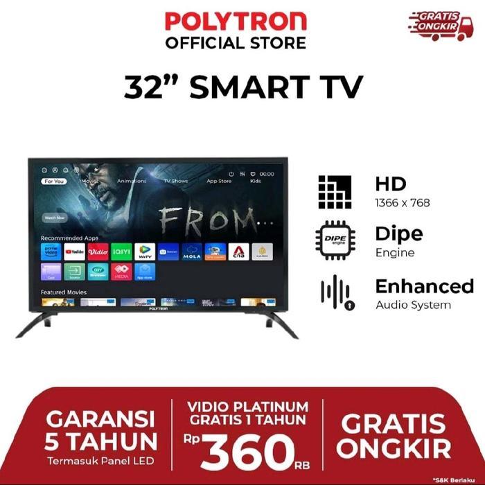 TV LED POLYTRON 32INCH SMART TV 32CV