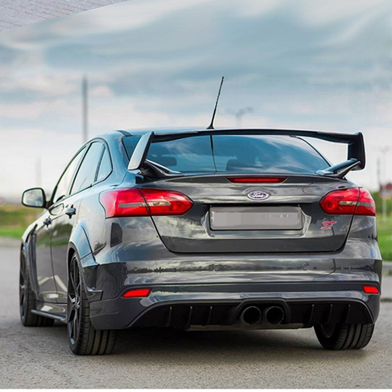 . For Ford Focus Spoiler 2015 2016 2017 High Quality Abs Plastic -