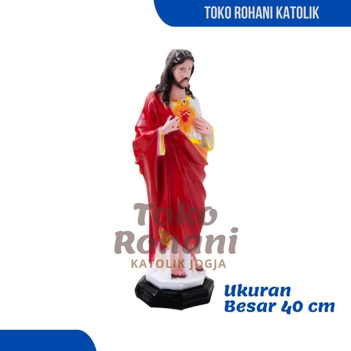 Terlaris Patung Yesus 40 Cm/Patung Hati Kudus Yesus/ Patung Tuhan Yesus/Patung Katolik/Patung Besar