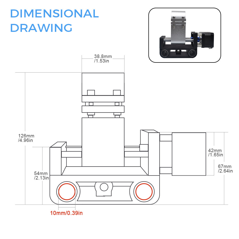 . Daedalus 3018 Z Axis Upgrade With 52Mm Spindle Holder For 3018 Pro -