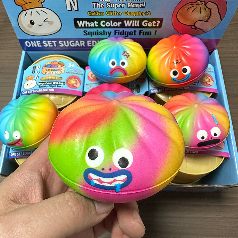 Mysteries Dumplings Colorful Dumpling Squishy Mysterious Dumplings Decompression Squeeze Toys Stress