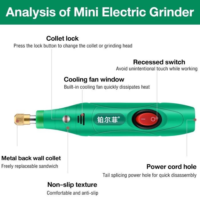 Bor Mini 12V Dc Rpm Mini Drill Electric Engraver Grinder Gerinda Carbide Mini Grinder Drill Cuner