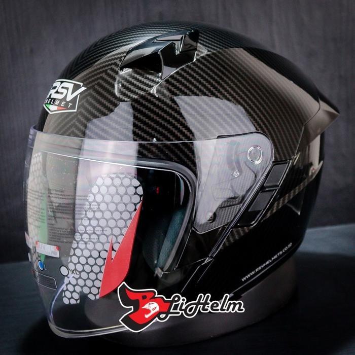 RSV HELM SV300 CARBON BLACK SV300 DOUBLE VISOR
