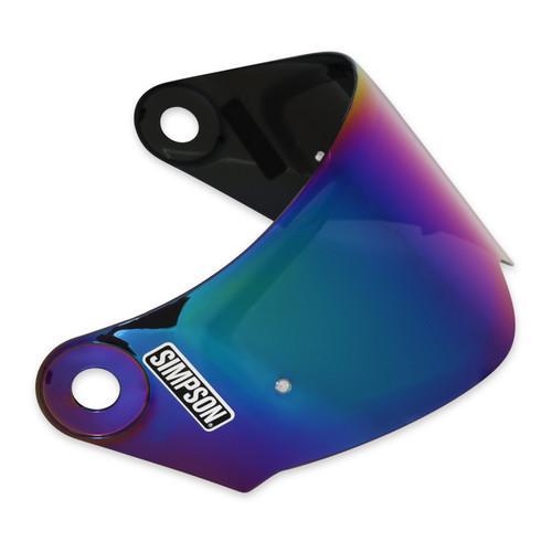 Simpson Darksome Iridium Oil Visor Helm