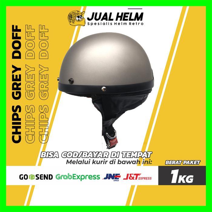 Premium Helm Chip Polos Chips Retro Motorcycle Jual Helm Original