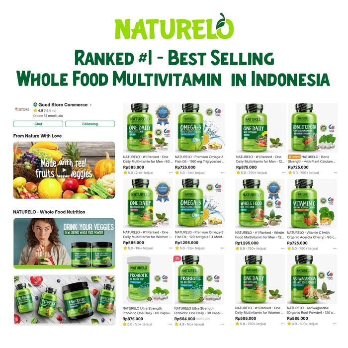NATURELO - Organic Protein Plant-Based Powder