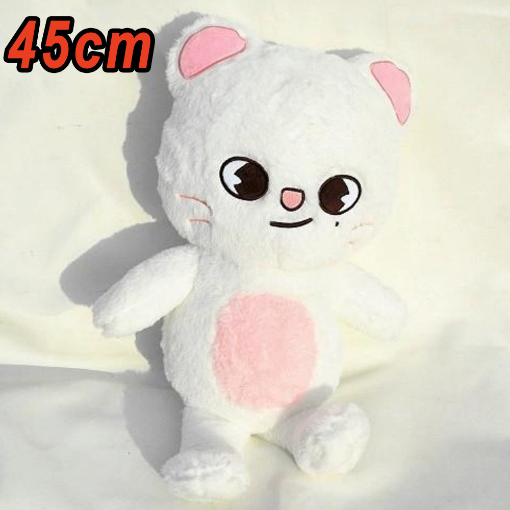 **50cm Kpop Skzoo Plush Toy Wolfchan Kawaii Cartoon Stuffed Animal Plushie Doll Large Size Kids