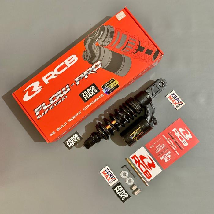 Promo! Shockbreaker Shock Rcb Racing Boy Flow Pro 305Mm Premium Black Mio Sporty Mio Smile Mio J Mio