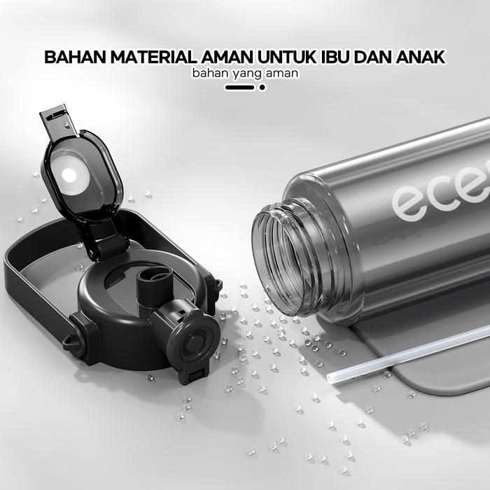 Premium Ecentio Botol Plastik 1100Ml Botol Minum Besar Botol Minum Olahraga Sport Botol Minum Anak