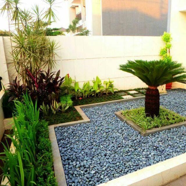 batu koral hitam karung batu taman hitam kecil hiasan taman / aquarium / batu alam Pot
