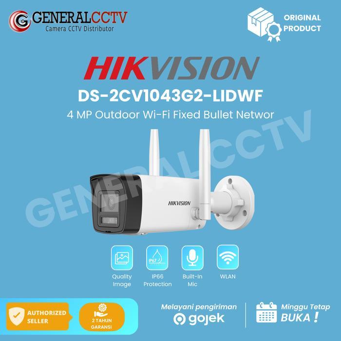 DISKON Hikvision DS-2CV1043G2-LIDWF 4MP Kamera Smart Wifi Bullet Camera Outdoor Cctv