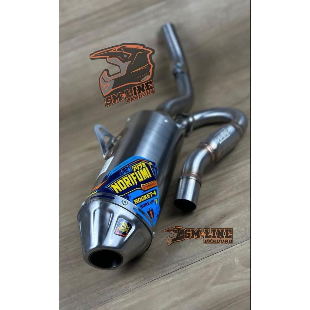 Knalpot Norifumi Rocket 4 Bore up KLX140 Knalpot Rocket 4 KLX140 Bore