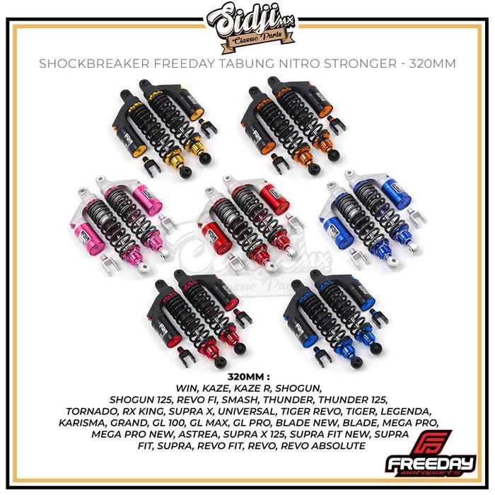 Shockbreaker Bebek Freeday Tabung Stronger Shock Belakang Set 280Mm 320Mm 340Mm Grand Jupiter Fiz R