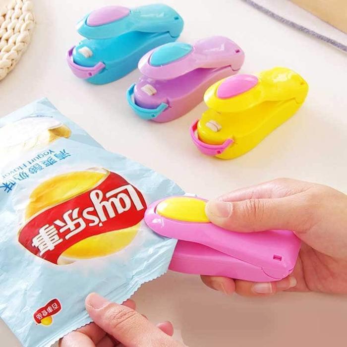 Hand Sealer Alat Perekat Plastik Elektrik dengan baterai Alat Perekat Kemasan Snack Plastik Sealer