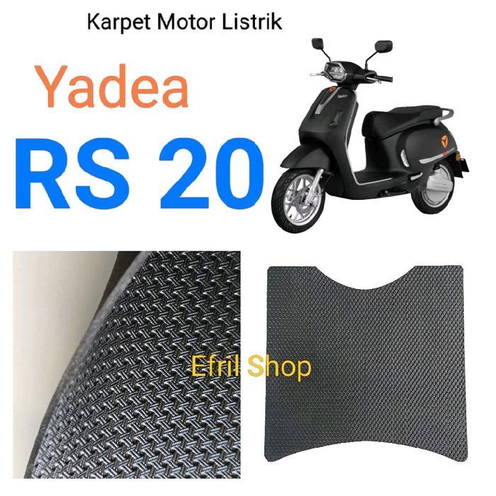 Ada Stok Karpet Sepeda Motor Listrik Yadea RS20 atau Yadea RS 20 Bahan Karet Motif