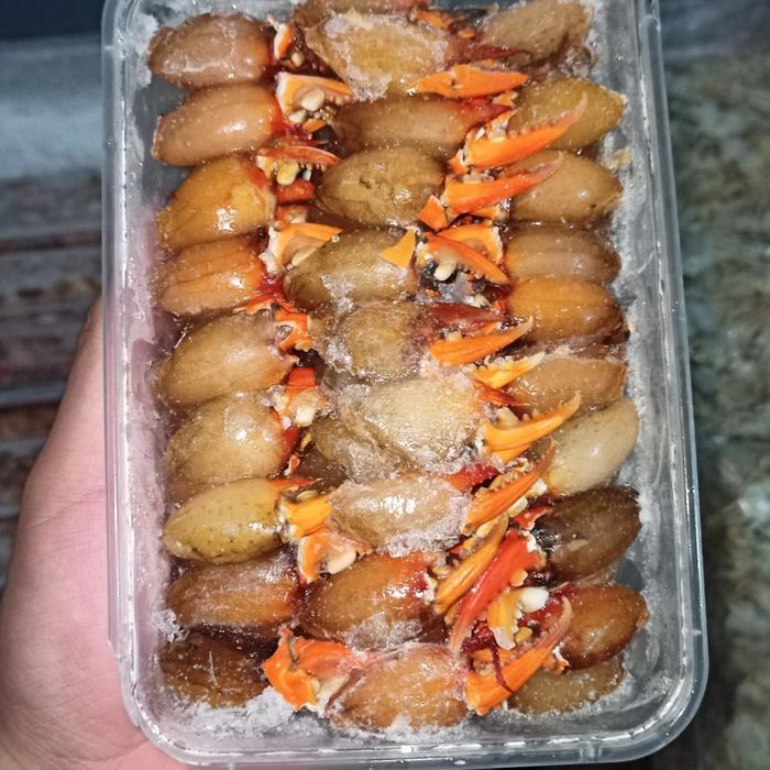 Daging capit kepiting kupas / cimkong / crab claw kemasan 500 gram