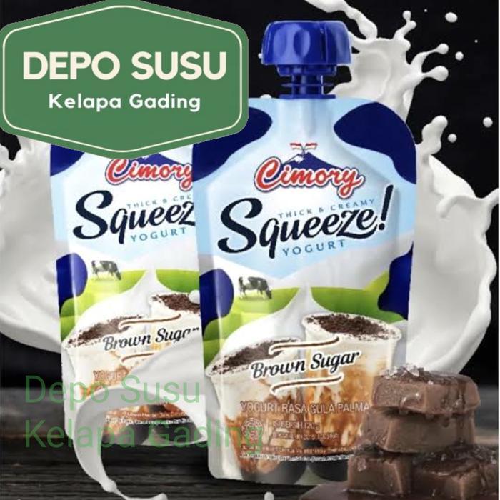 Cimory Squeeze Brown Sugar 120gr Yogurt 120 gr Taro Black Manggo