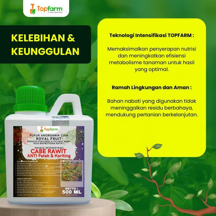 Nimira_Amira Pupuk Cabe Rawit Anti Patek Dan Keriting Daun - Pupuk Cair Penyubur Tanaman Cabai Rawit