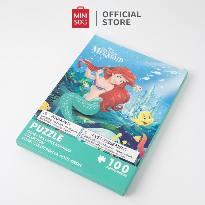 ` MINISO Puzzle Disney The Little Mermaid Collection 100-Piece Puzzle Games
