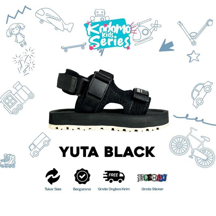 [ Tomkins Warrior Style ] Sandal Gunung Anak Yuta Black Usia 2-8 Tahun - Kode Series Kodomo, Upper