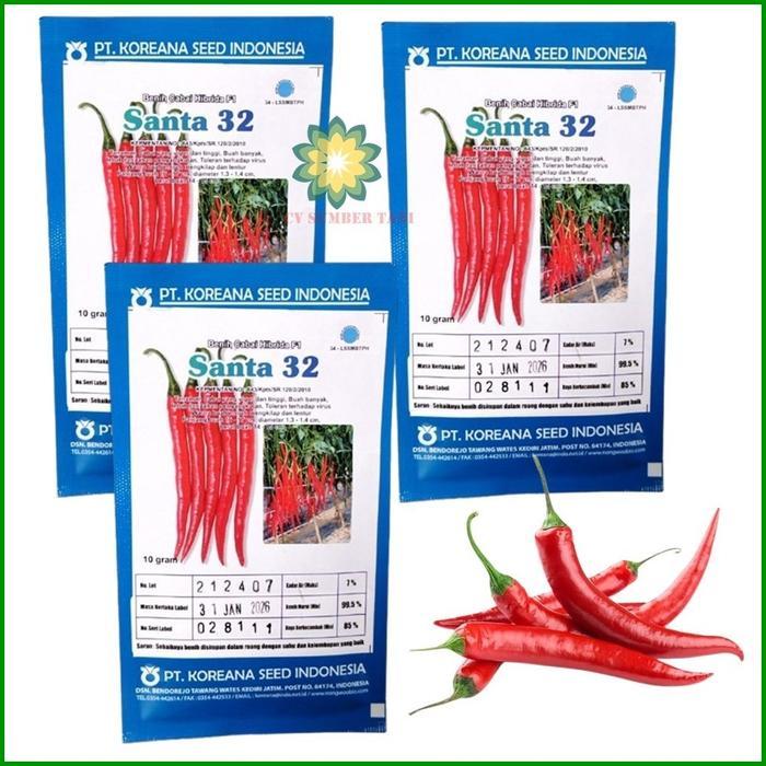 Benih Cabe Merah Besar Santa 32 F1 10