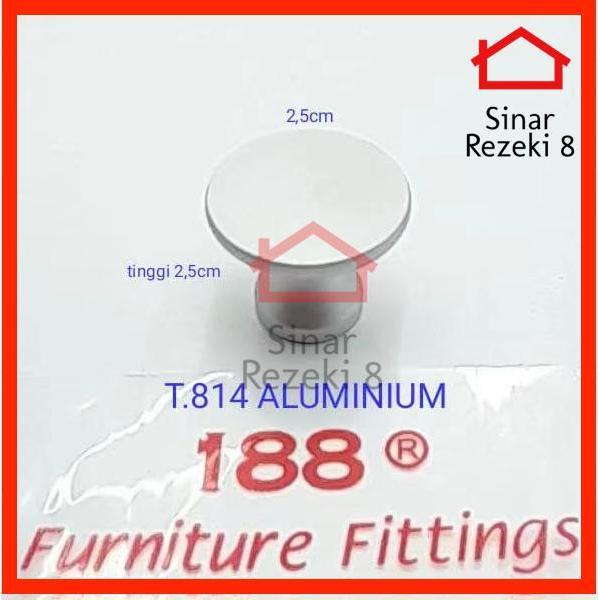 Tarikan Laci Pintu Lemari 814 Aluminium Handle Knob Bulat Minimalis