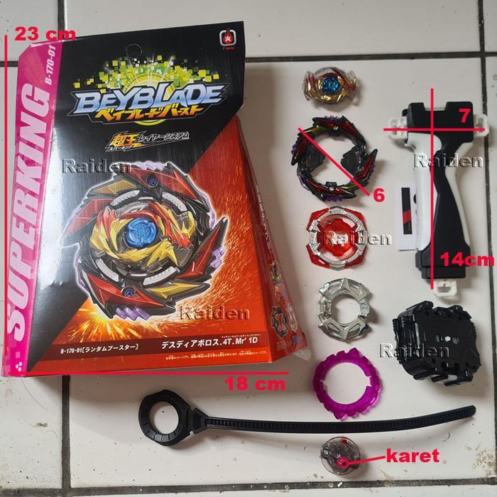Beyblade Death Diabolos B170 Burst Mainan Gasing Anak Super King