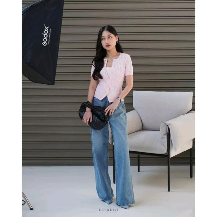 Karakiri - Carol Cable Knit Cardigan Shortsleeve