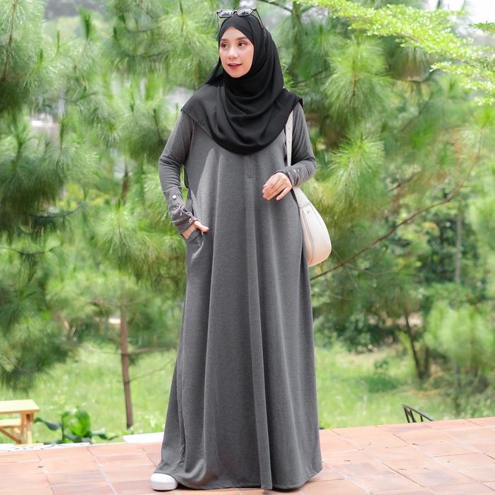 Kamila Abaya Knit / Gamis Knit Premium / Gamis Rajut Premium / Gamis Sporty Premium / Abaya Sporty /