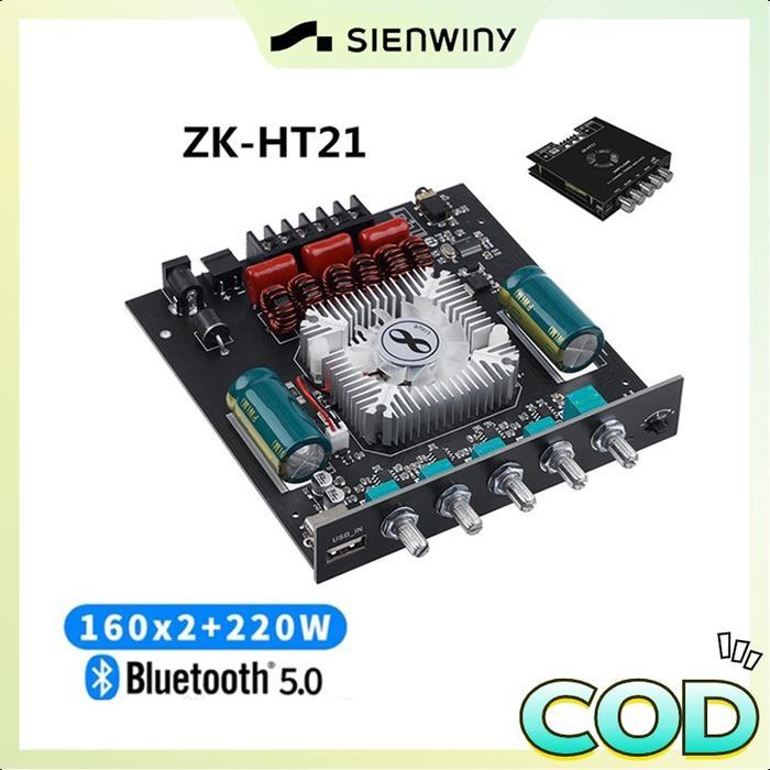 Penawaran khususZK-HT21 Bluetooth digital power amplifier amplifier 2.1 channel TDA7498E subwoofer