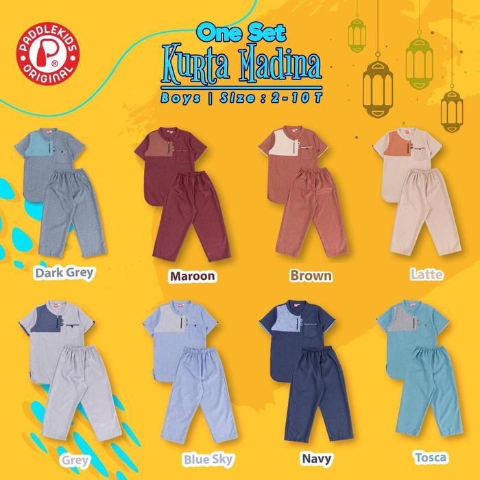 KEKINIAN Setelan Koko Anak Kurta Madina Paddle Kids KEKINIAN